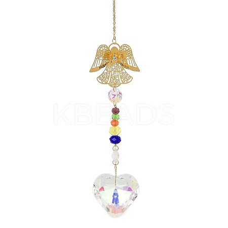 Hollow Alloy Hanging Ornaments HJEW-Q012-05E-1