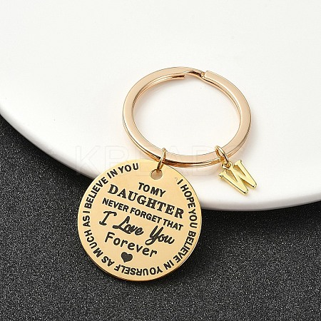 Valentine's Day Brass & 201 Stainless Steel Keychain KEYC-YW00097-23-1
