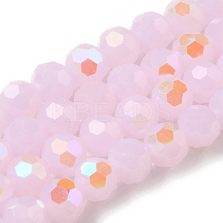 Imitation Jade Glass Beads Strands EGLA-A035-J6mm-L02-1