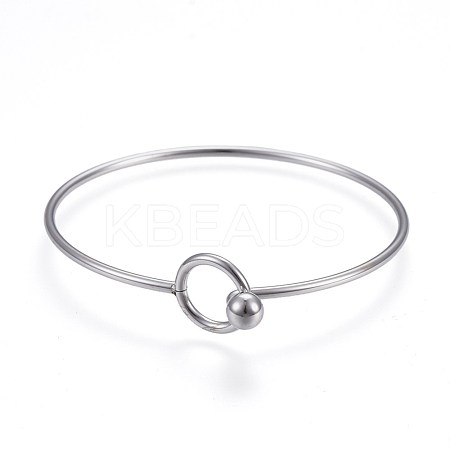 Tarnish Resistant 304 Stainless Steel Bangles BJEW-F354-11P-1