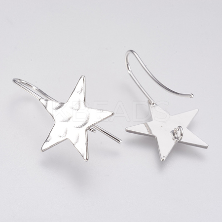 Brass Ear Stud Findings LS-X-KK-T027-63P-1