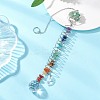 Gemstone Glass Sun Catcher Pendant HJEW-JM04656-1
