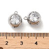 Brass with Glass Rhinestone Charms KK-H455-23P-3
