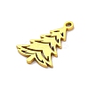 Christmas 201 Stainless Steel Pendants STAS-Q015-10G-2