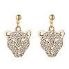 Alloy Rhinestone Dangle Stud Earrings FS-WG75FBE-04-1