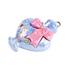 UV Plating Opaque Resin Pendants RESI-R458-04A-2