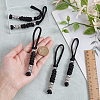 Umbrella Cord Polyester & Spandex Rope Keychain Carabiner HJEW-UN00093-4