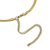 201 Stainless Steel Trinity Heart Wish Knot Pendant Box Chain Necklaces LS-NJEW-M010-01G-3