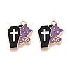 Halloween Theme Rack Plating Alloy Enamel Pendants ENAM-N056-356A-1