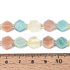 Natural Lemon Quartz & Flower Amazonite & Sunstone Beads Strands G-N358-03A-07-5