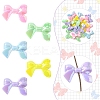 20Pcs 5 Colors AB Color Plated Acrylic Beads CRES-YW0002-62-2