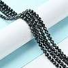 Natural Black Tourmaline Beads Strands LS-G-F748-Y01-03-2