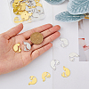 32Pcs 2 Colors 304 Stainless Steel Pendants STAS-DC0014-01-3