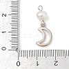 Natural Cultured Freshwater Pearl & Brass Pendants KK-U062-16P-3