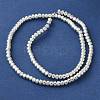 Electroplated Natural Lava Rock Beads Strands G-L606-C02-01F-3