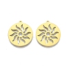 Ion Plating(IP) 201 Stainless Steel Pendants STAS-N098-109LG-1