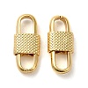 Rack Plating Brass Oval Link Connector Charms KK-Z033-03G-1