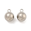 Non-Tarnish 201 Stainless Steel Charms STAS-O004-09F-P-1