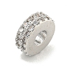 Rack Plating Brass with Cubic Zirconia Beads KK-B091-04A-04P-2