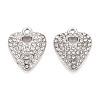 Alloy Rhinestone Pendants FIND-N008-12P-01-1