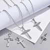 5Pcs 5 Styles 304 Stainless Steel Pendants STAS-PH0006-82-3