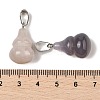 Natural Grey Agate Pendants G-B127-03P-19-4
