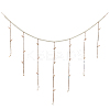 Wall Hanging Photo Display with Wooden Beads Garland AJEW-WH20011-54D-1