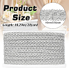 Polyester Braided Metallic Lace Trim SRIB-WH0011-180B-02-2