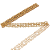 Sew on Ethnic Style Embroidery Flower Polyester Hollow Lace Ribbons OCOR-WH0109-343A-1