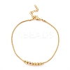304 Stainless Steel Round Snake Chain Bracelets STAS-B021-19A-G-1