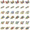 36Pcs 6 Style Alloy Enamel Links Connectors FIND-NB0001-89-1