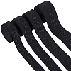 9 Yards 4 Styles Flat Non-slip Transparent Silicone Polyester Elastic Band OCOR-GF0004-20-1