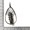 Natural Tiger Eye Double Terminal Pointed Faceted Bullet Big Pendants G-Q015-01C-3