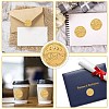 34 Sheets Self Adhesive Gold Foil Embossed Stickers DIY-WH0509-080-4
