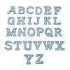 Alphabet Resin Rhinestone Patches DIY-TAC0005-45F-1