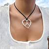 Alloy Pendant Necklaces NJEW-K261-09E-AS-1