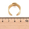 304 Stainless Steel Open Cuff Ring Components STAS-F366-06A-G-2