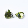 Cubic Zirconia Pointed Back Cabochons ZIRC-WH0001-C05-2