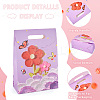 6Pcs 2 Styles Flower Printed Rectangle Paper Gift Bags with Hole Handles ABAG-TA0001-54-4