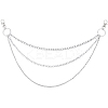 1Pc Alloy Twisted Chain 3 Layered Chain Belts for Women Men AJEW-CY0002-25P-1