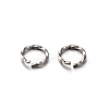 Tarnish Resistant 304 Stainless Steel Open Twisted Jump Rings STAS-E088-10-1