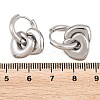 304 Stainless Steel Huggie Hoop Earrings for Women EJEW-F420-01P-3