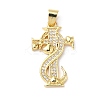 Micro Pave Clear Cubic Zirconia Pendants KK-L253-13G-01-1