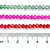 Transparent Painted Glass Beads Strands DGLA-A034-T3mm-A24-3