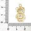 Brass Micro Pave Cubic Zirconia Pendants KK-Q068-04D-3