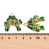Brass Cloisonne Pendants KK-P251-A01-G-06-3