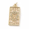Brass Micro Pave Colorful Cubic Zirconia Pendants KK-E068-VF024-2