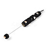 Heart Resin & Polymer Clay Pave Rhinestone Ball-Point Pen AJEW-T013-03E-2