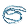 Electroplate Transparent Glass Beads Strands Pearl Luster Plated EGLA-H106-01A-PL04-2