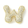 Rack Plating Brass Cubic Zirconia Pendants KK-S378-02G-W-1